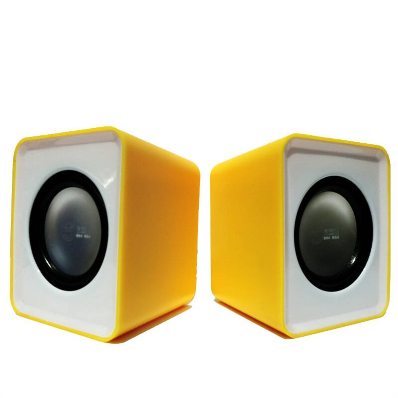 屁颠虫(hifier) 010a加强版 usb便携式线控迷你彩色笔记本音响(黄色)