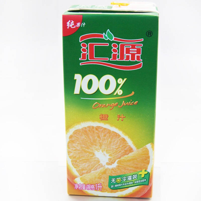 汇源100%橙果汁1l 盒装