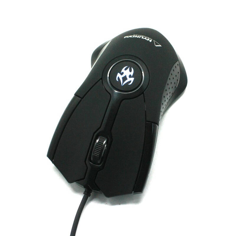 现代(hyundai) cjc-m19 游戏鼠标 有线 三键 发光 黑色