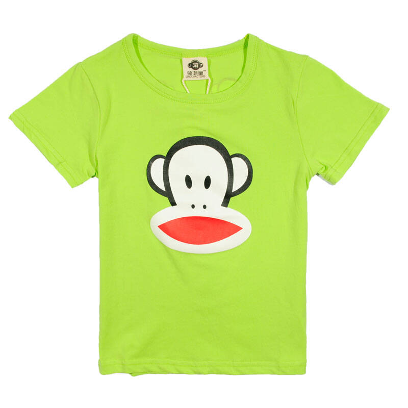 car)夏装 韩版新款童装男童卡通圆领短袖t恤 bc331211 绿色 009