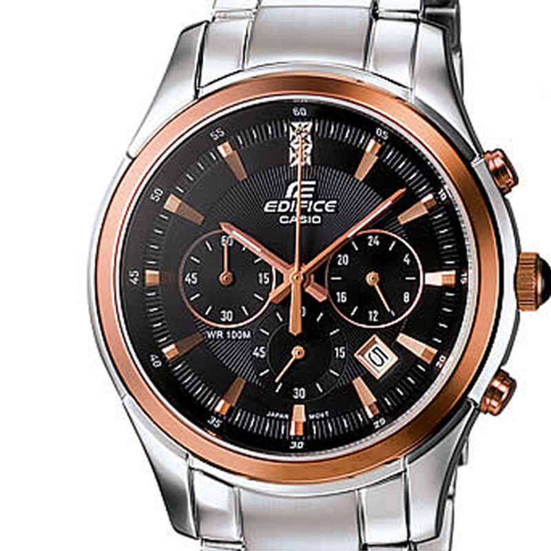 卡西欧casio手表ef系列钢带男士手表ef-530p-1a