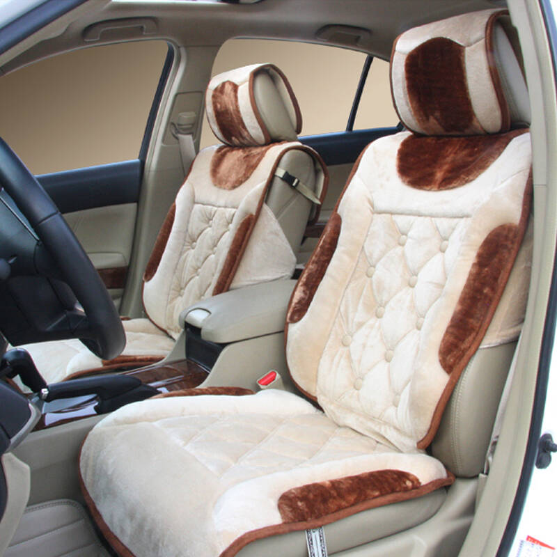 香车纺 高级冬季汽车棉坐垫 薰衣草 套餐四座垫盘套
