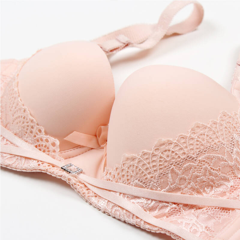 女士内衣光面蕾丝深v薄款舒适聚拢调整型文胸3389 黑色 38/85c - 京东