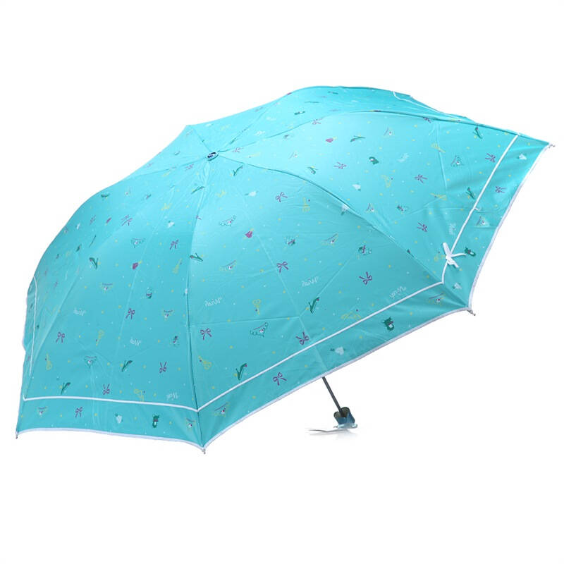 天堂 知性达人银胶三折超细晴雨伞铅笔伞 3336e橄绿