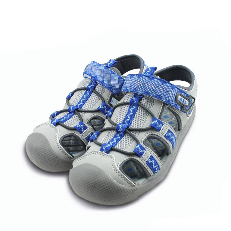 卡西龙儿童运动凉鞋 登山镂空凉鞋 x3379 灰蓝 32码