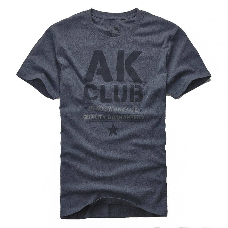 ak男装2013夏装新款 ak club字母印花纯棉短袖t恤11d100022夏装热卖