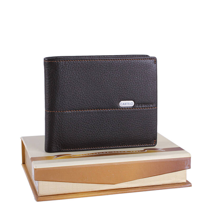 卡帝乐鳄鱼cartelo2013新款男式真皮钱包欧美商务奢软质感边缝线男