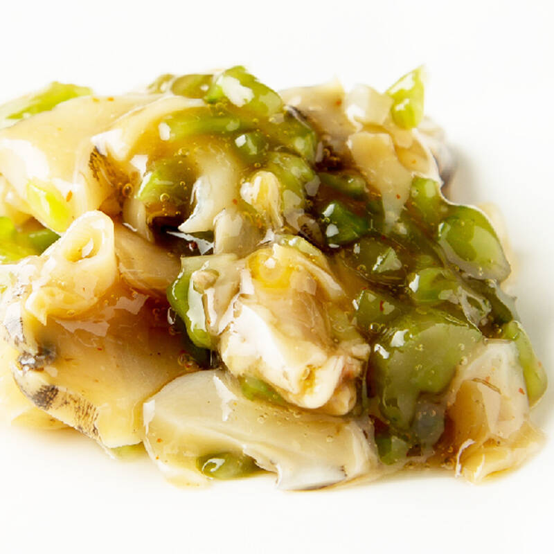 芥末海螺片 500克/盒 日本料理 开胃小菜 即食海鲜 寿司冷盘
