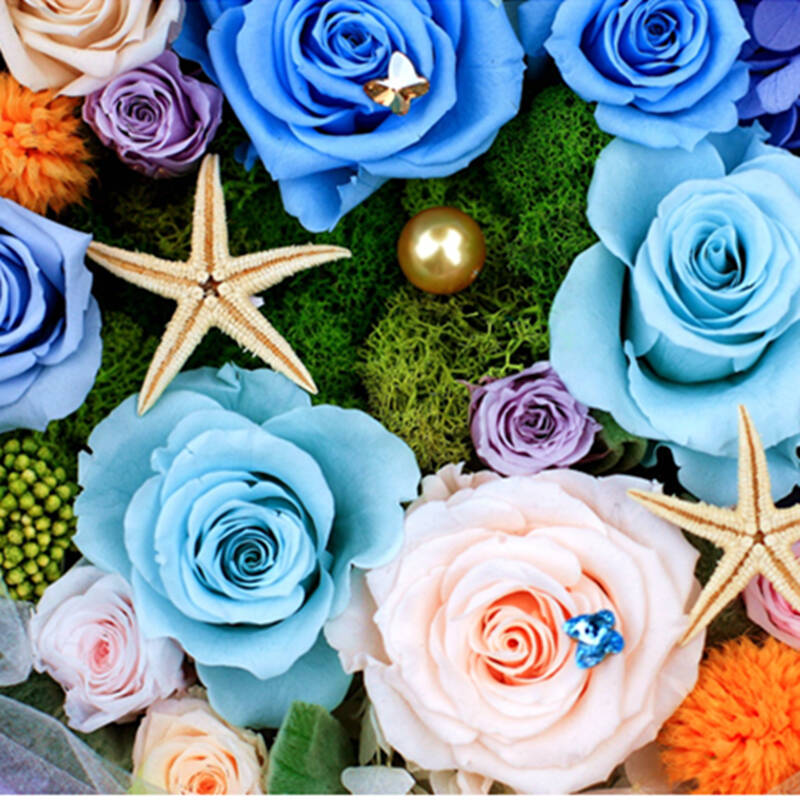 七夕情人节礼物来自星星的你 施华洛世奇水晶 永生花 送女友