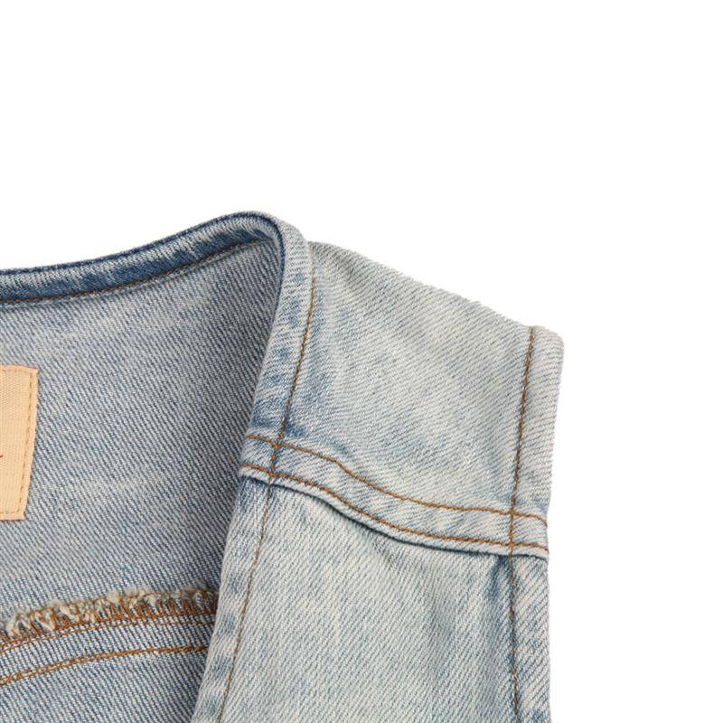 levis女士浅蓝色牛仔马甲78923 红色 l