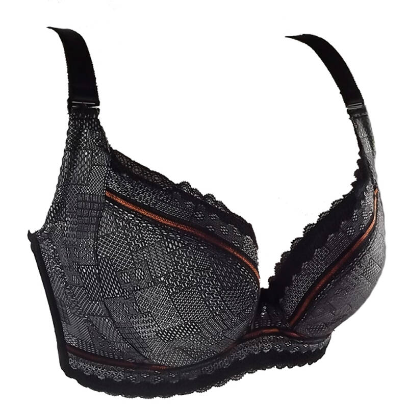 诗婷内衣专柜 fc9038软棉杯 侧收聚拢调整型文胸 黑色 80c/36c/薄杯