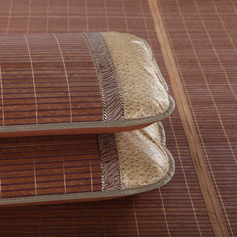 布服布行家纺 碳化折叠凉席1.8m竹藤双面席竹席子1.