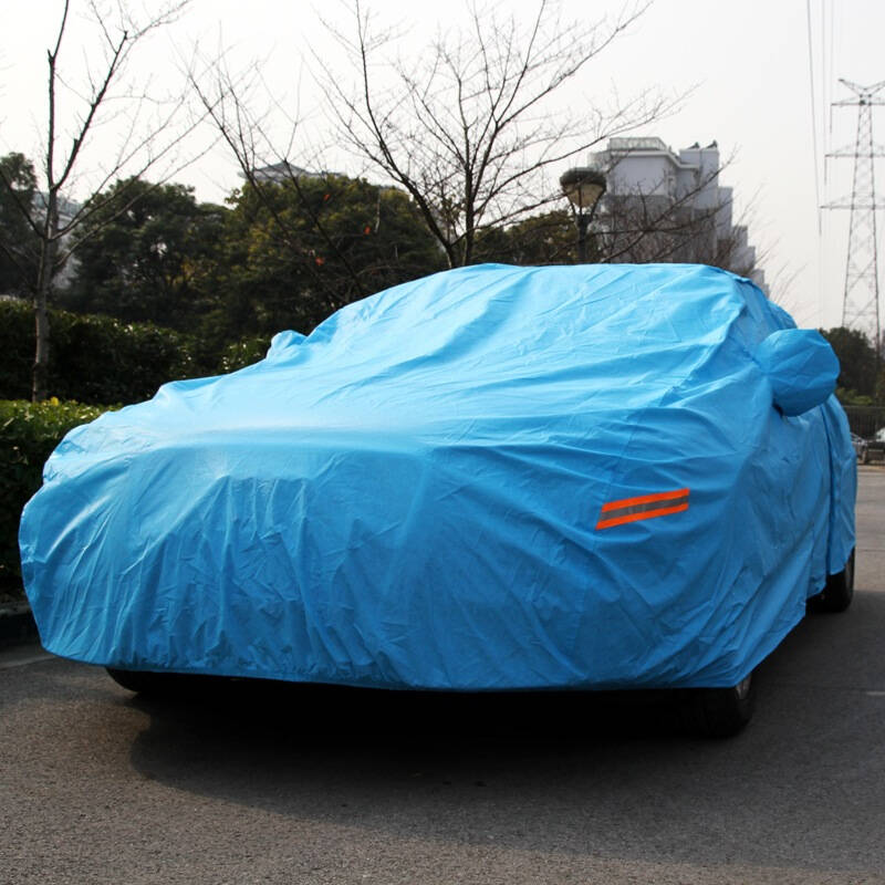 轲朗(cooliner) 汽车车衣 汽车加厚蓝色车罩 3m 起亚k2 瑞纳 新嘉年华