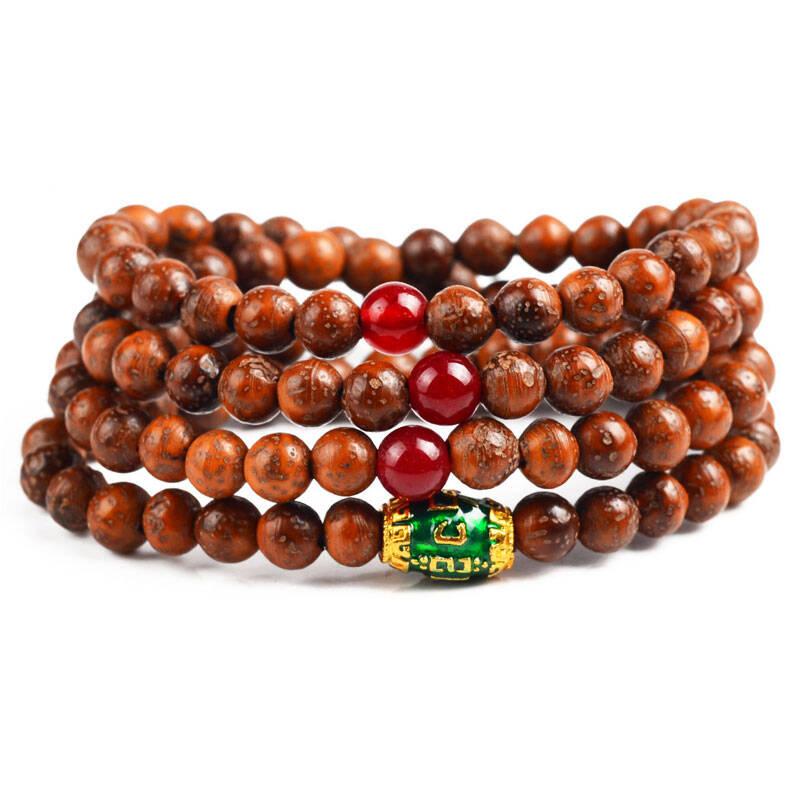 风水阁 藏式星月菩提子手链手串108颗佛珠念珠 高密度正月 男女款