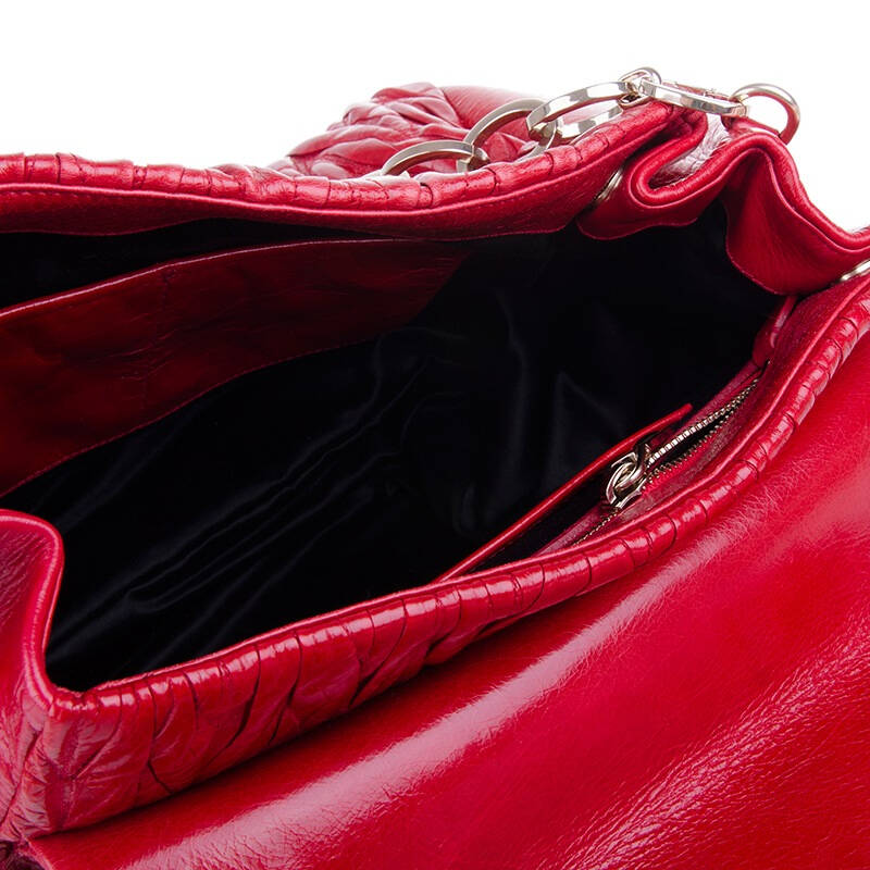 miumiu 缪缪 女款红色亮皮经典褶皱系列手提斜跨包 rn0916.qi9 xy