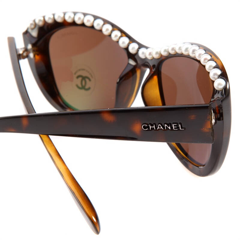 chanel 香奈尔 女士奢华珍珠镶嵌款眼镜太阳镜 6038h 714s7 56mm
