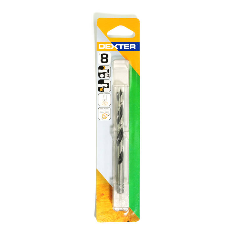 dexter 木工电动工具冲击钻头木工钻头麻花钻 8x110mm 1支装