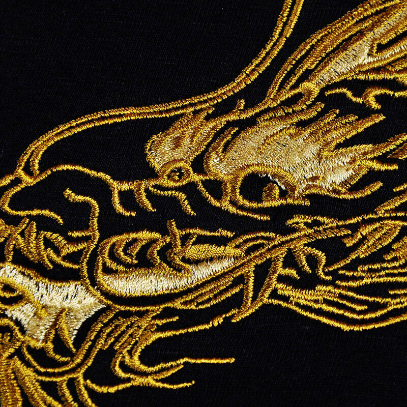 镇店之宝 2013燊龙刺绣t恤男短袖刺青个性圆领纹身t恤潮纯棉男装0307