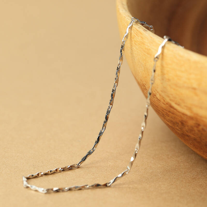 s925银项链满天星链锁骨链饰品配链链子单链jn0013 银色