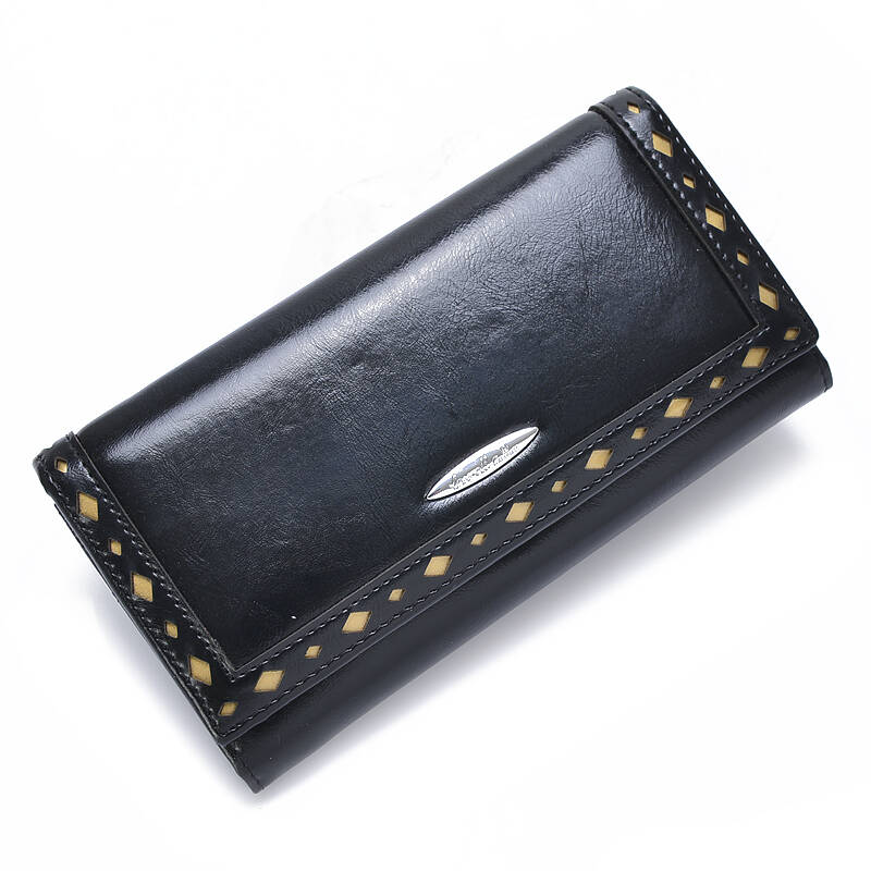 麦兜兜mcduldul钱包 女款横款钱包 真皮钱包 黑色款式3