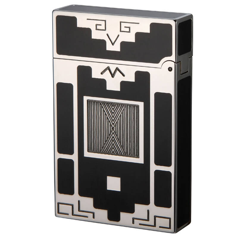 dubtnt 法国都柏特银色/黑色中国漆充气朗声打火机