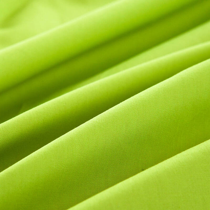 慢漫家纺 全棉3色纯色四件套 床单式 床上用品 果绿浅粉水蓝 床单式