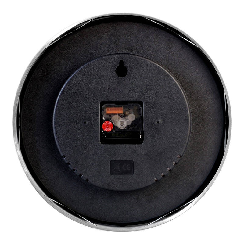 创翼(innov)客厅创意挂钟布料底纹简洁大方时尚概念超静音挂钟表hk