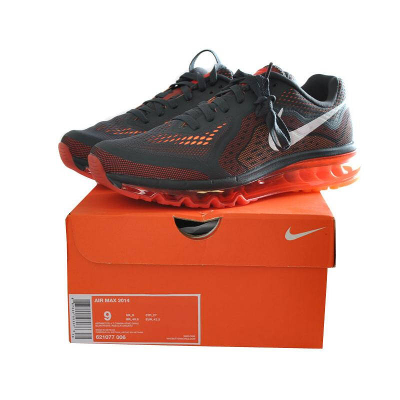 nike耐克男鞋2014全掌气垫airmax跑步鞋621077 621077-006 42
