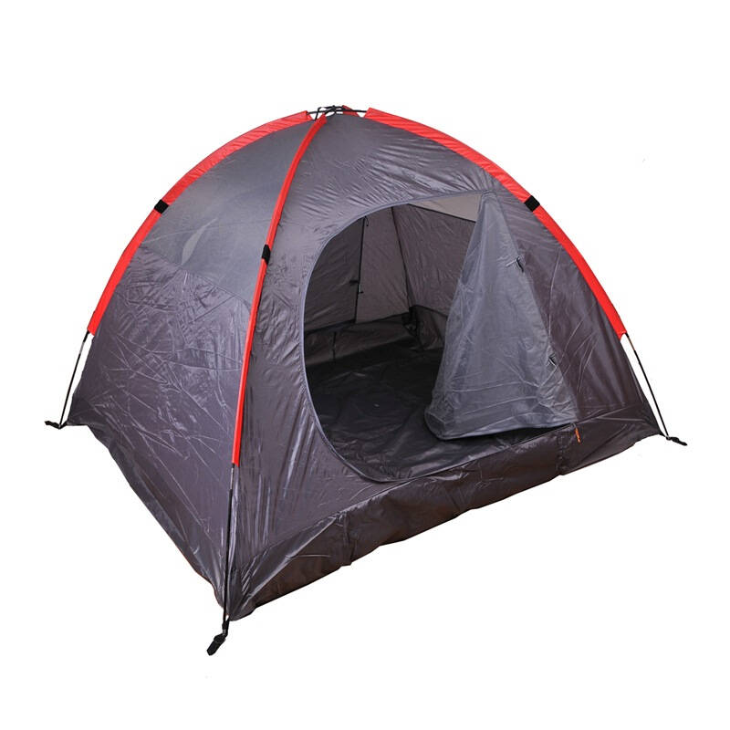 哥仑步kolumb71071专业户外三人双层玻杆帐蓬大红xs