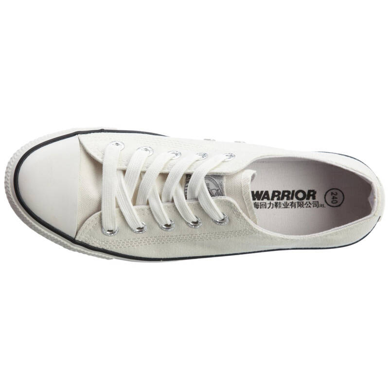 warrior回力 休闲运动鞋百搭情侣款帆布鞋 wxy-56 白色 36码
