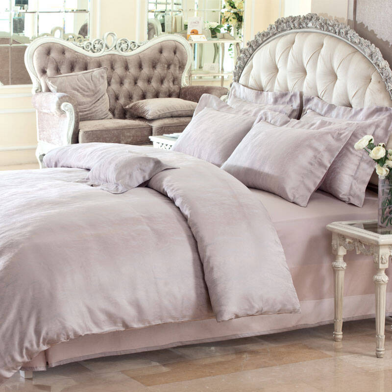 梦洁家纺mendale 床上用品 纯棉提花五件套:流光飞舞 灰色 1.5米床