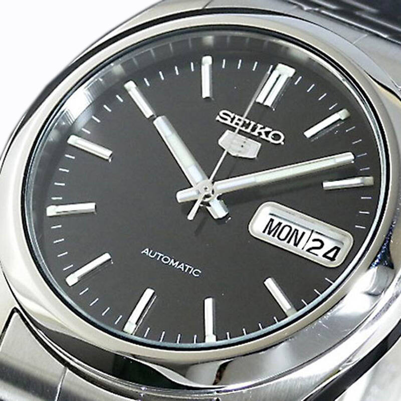 精工seiko手表盾牌5号自动机械男表snx115k1