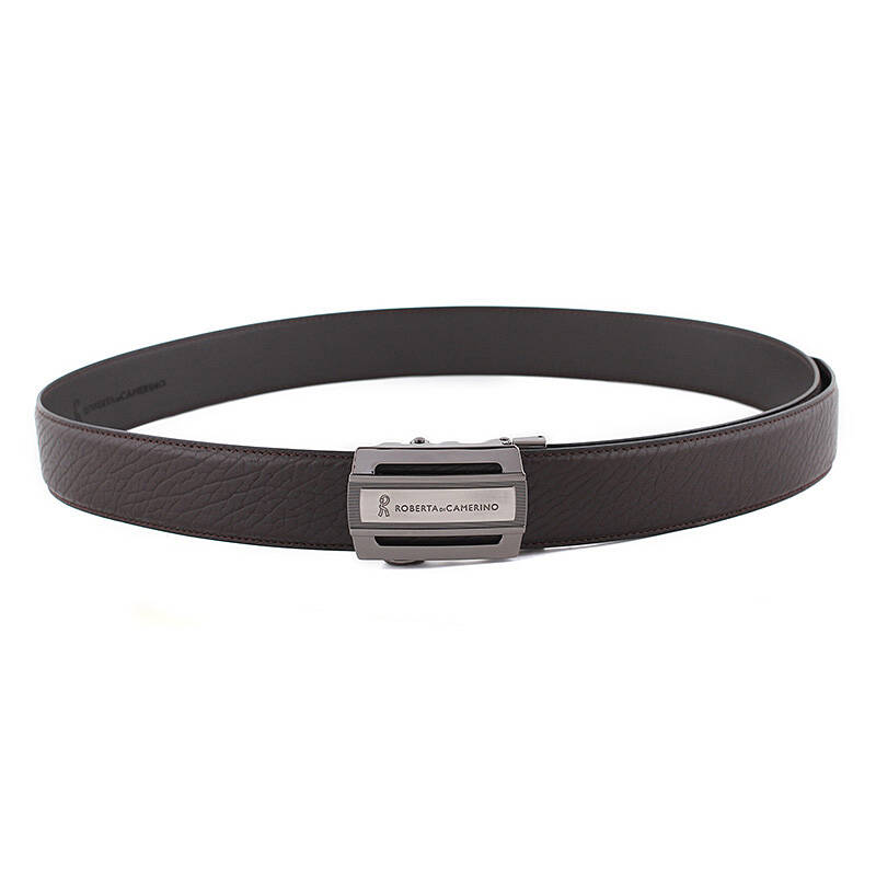 诺贝达roberta男士头层牛皮自动扣皮带 深啡30224170