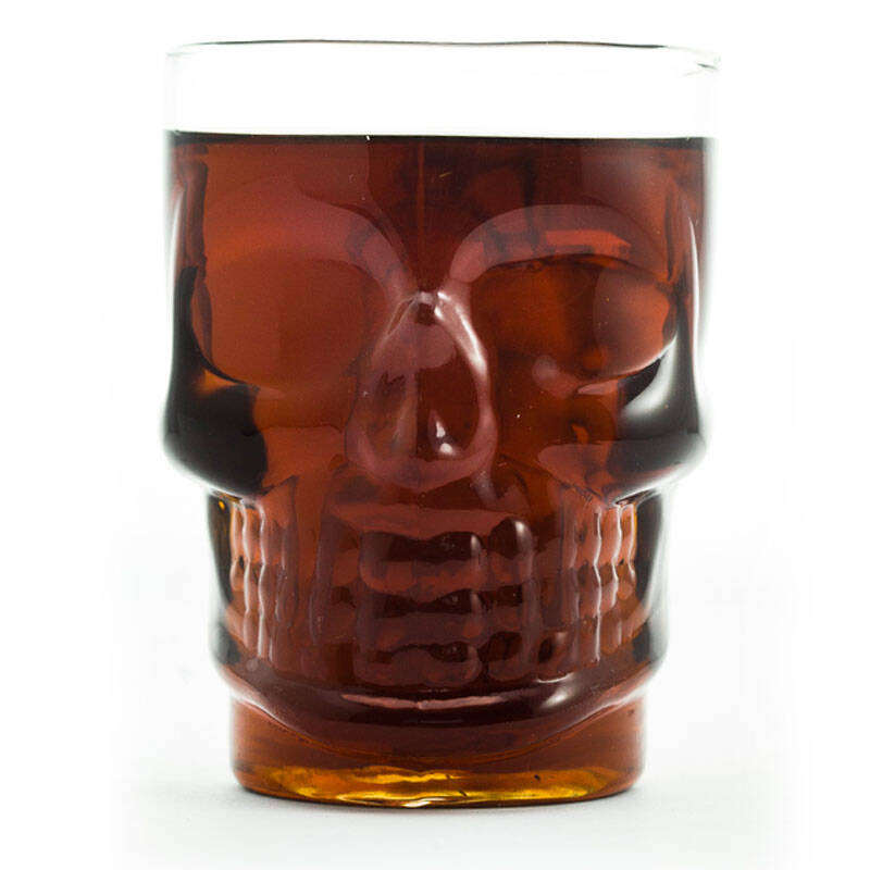 gates 创意吸血鬼骷髅伏特加酒杯 水晶啤酒杯500ml