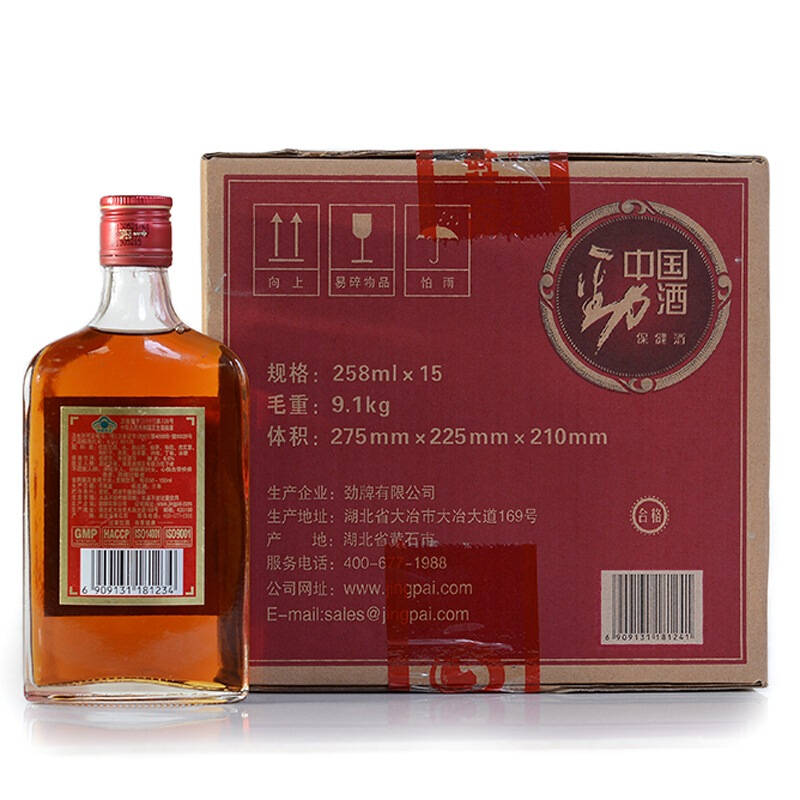 【京东超市】劲牌 中国劲酒 35度 258ml*15瓶 整箱
