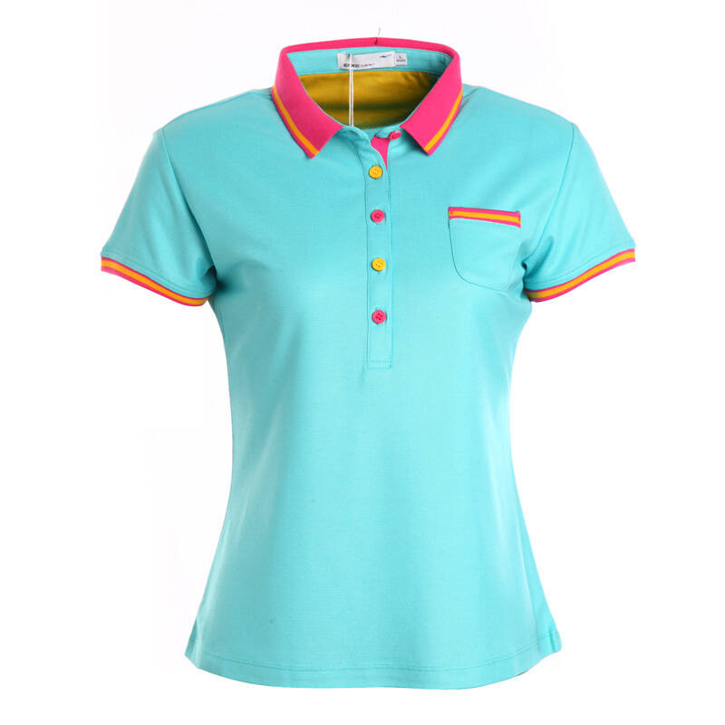 时尚t 修身t 鸿星尔克erke女装夏装女微领短袖v12213202591-70b 天空