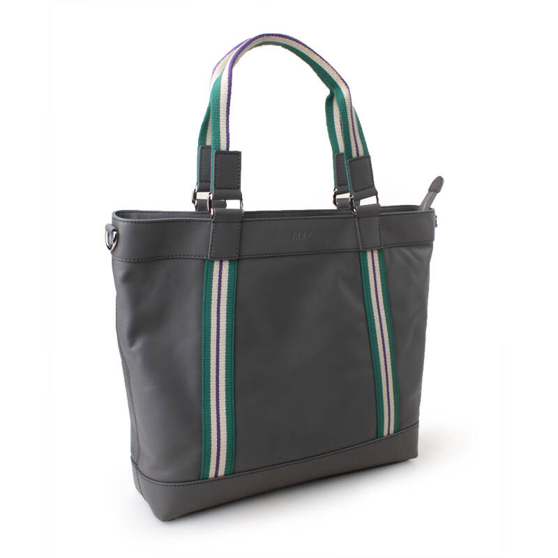 skap圣伽步 三色编织带牛皮男包休闲单肩包20320121 深灰/90 中包