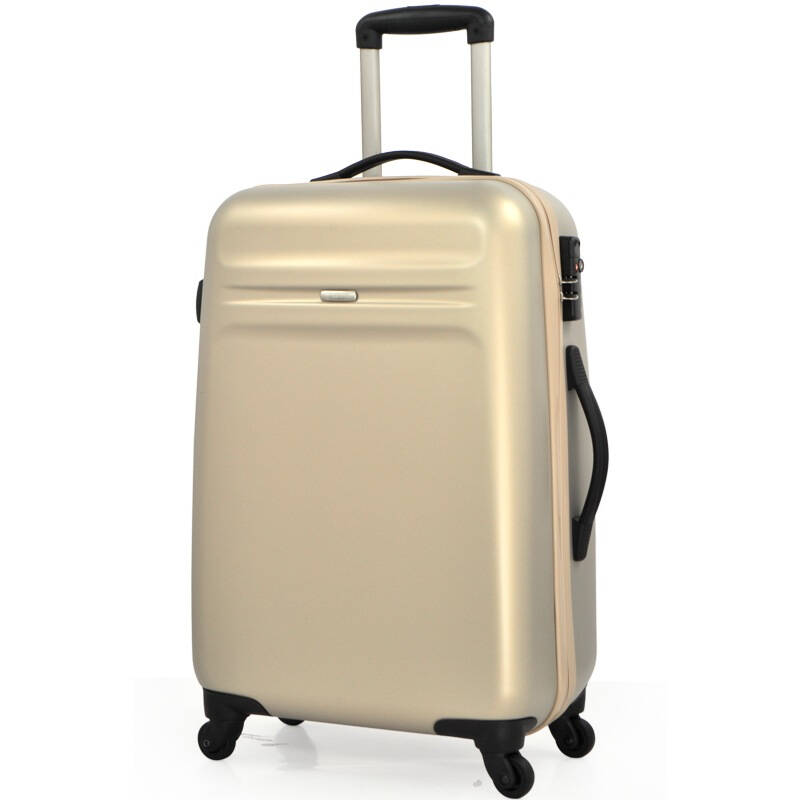 雅士eminent 压纹磨砂旅行箱超轻pc行李箱27寸拉杆箱kd64浅金色