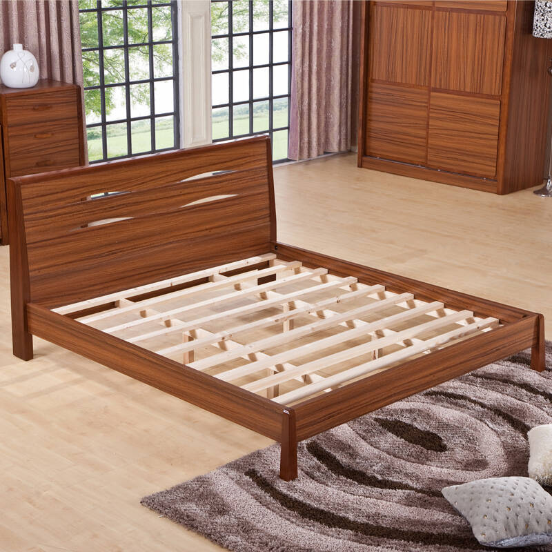 早晨家居 双人床 卧室家具实木床 ma-916-5 1.5m*2m配木架 - 京东