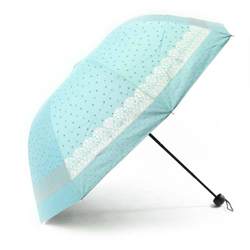 售完下架 宝丽姿超强防紫外线女士太阳伞13375c跳动心情 天蓝