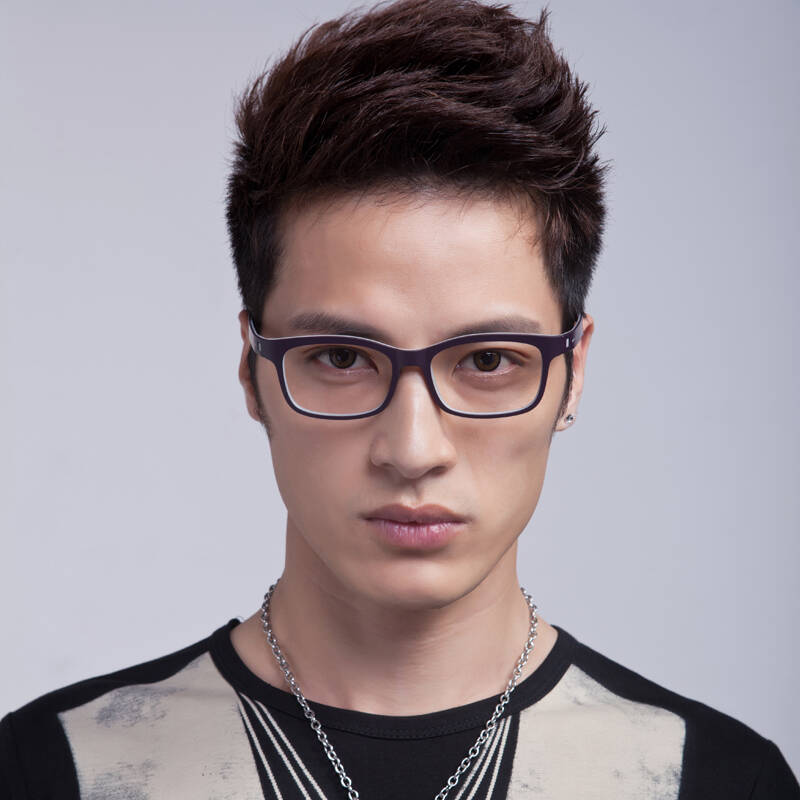 【限时特惠】瑞百丽超轻韧韩版tr90眼镜框 双色男款近视眼镜框架p3-m