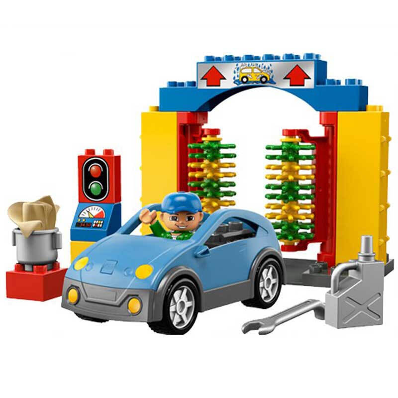 lego乐高得宝主题拼砌系列 洗车店 l5696 儿童益智拼装积木玩具