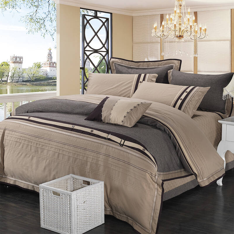 金贝壳家纺 专柜正品 床上用品 新品牛仔四件套 床单被套 西域风情