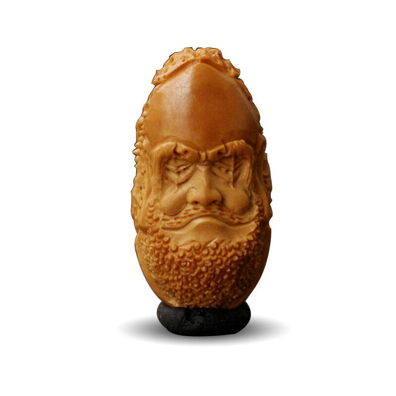 执籽之手 橄榄核雕单籽 苏工精品橄榄胡 达摩 南工名师刘立林精雕