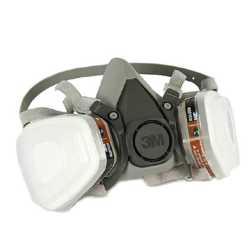 3m 面具 尘毒呼吸防护套装 半面罩 610p