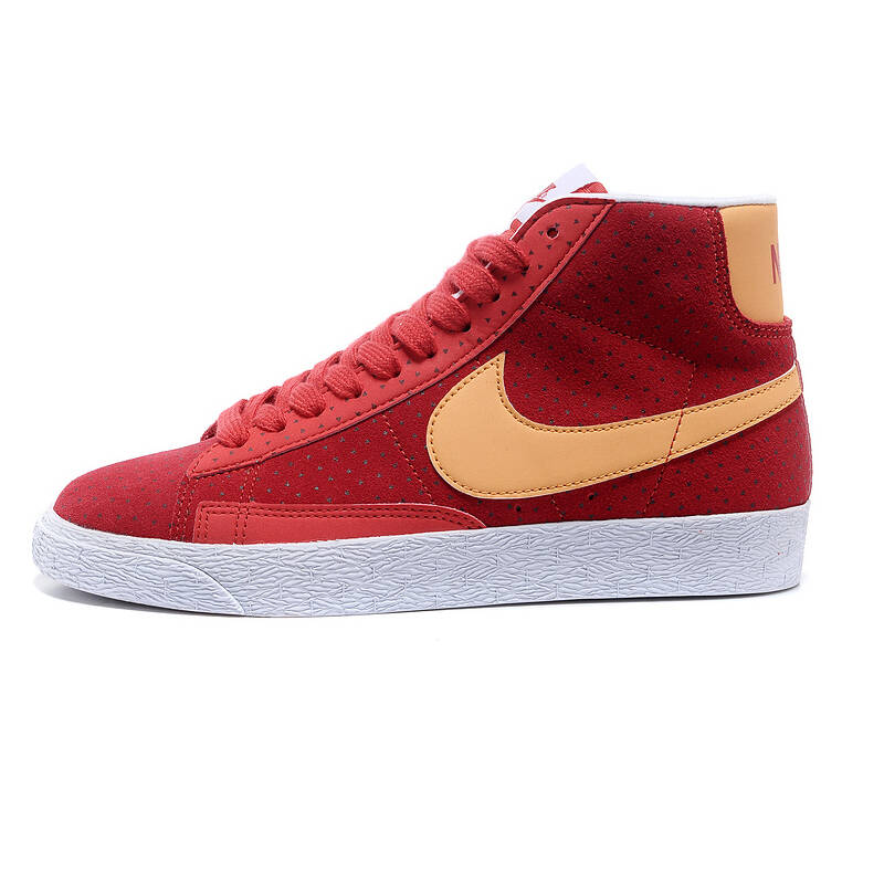 nike 耐克 女鞋高帮blazer开拓者板鞋运动鞋536698-601 红色 36.
