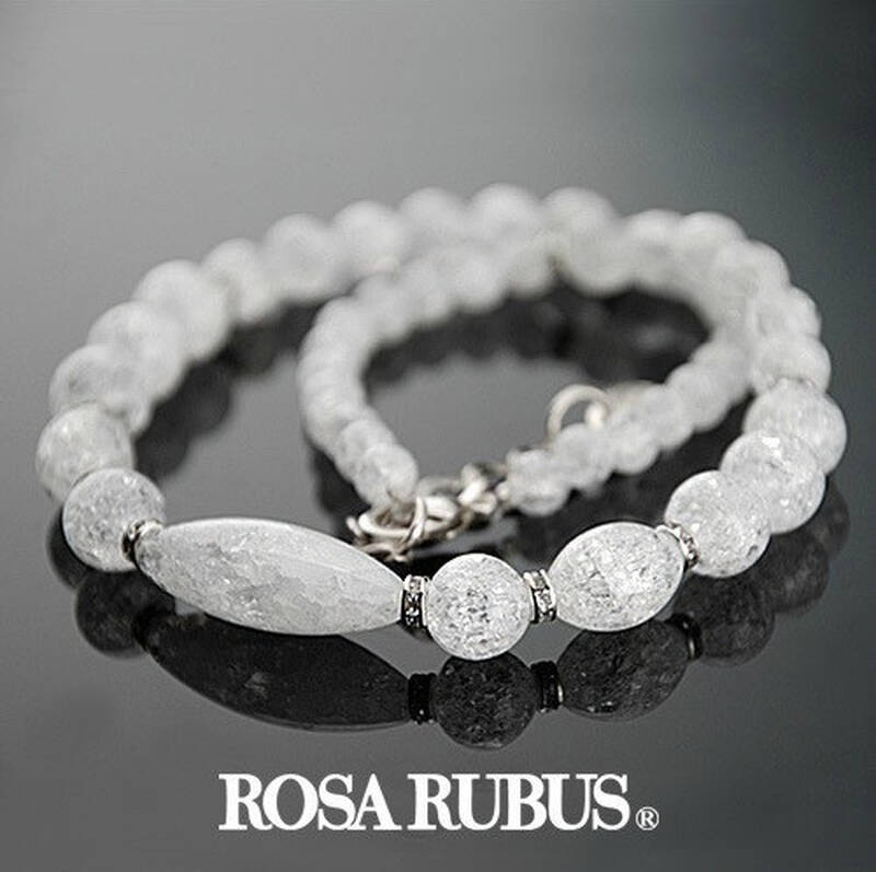 rosarubus 礼物 白水晶项链 女 时尚 饰品 n09031