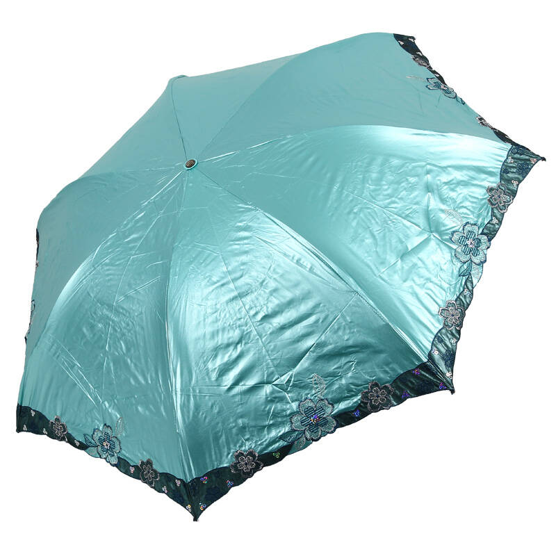 天堂伞 三折钢骨高密拒水晴雨伞 防晒防紫外线太阳伞 3333e浪漫花语