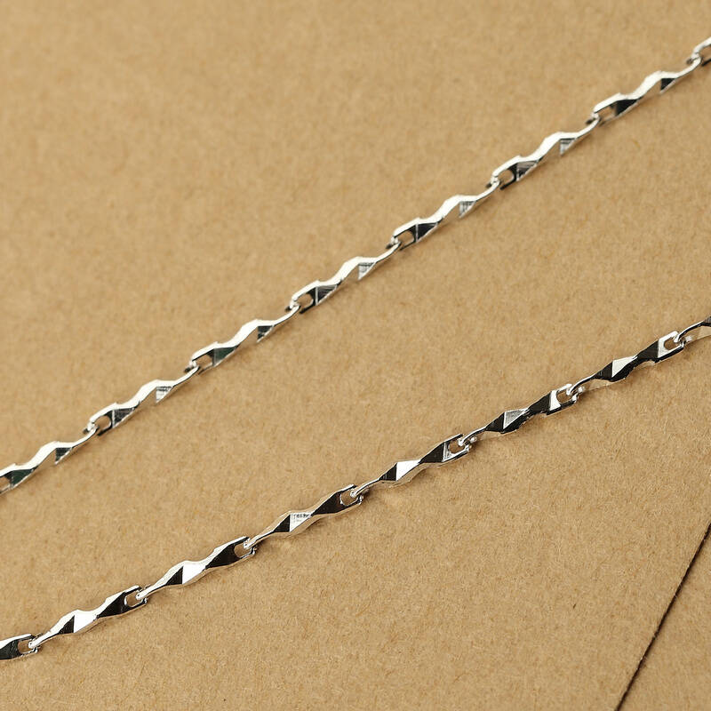 s925银项链满天星链锁骨链饰品配链链子单链jn0013 银色