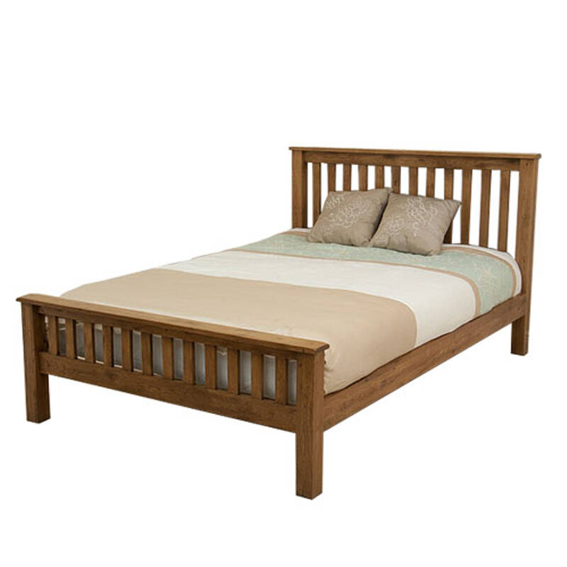 蓝宁儿 实木床白橡木双人床蓝宁儿单人床橡木成人床卧室家具欧式 自提